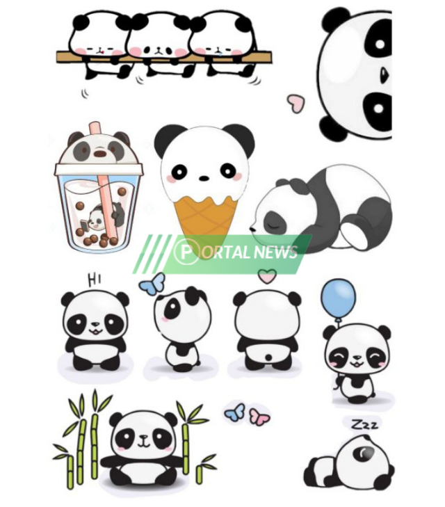 stiker panda gemoy